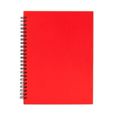 Libreta con espiral y hojas rayadas Rojo