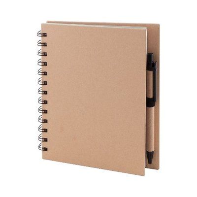 Libreta con espiral Kraft