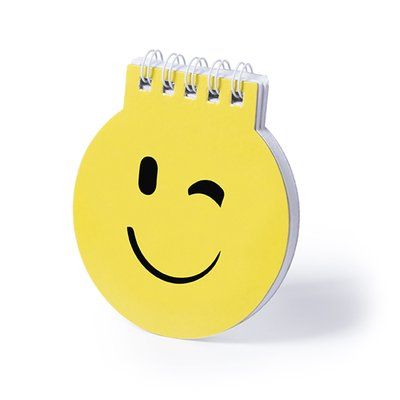 Libreta con forma de emoticono 8 x 9 cm Cguñ