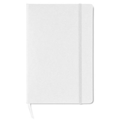Libreta grande para notas con papel cuadriculado 21 x 14 cm Blanco
