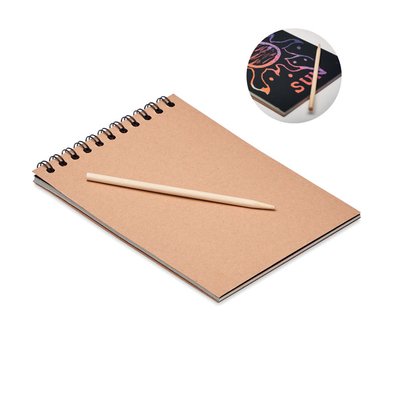 Libreta Kraft para Rascar