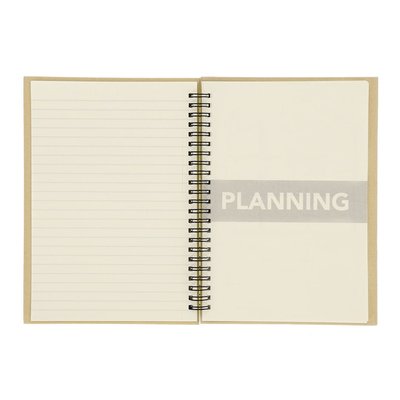 Libreta con planificador mensual