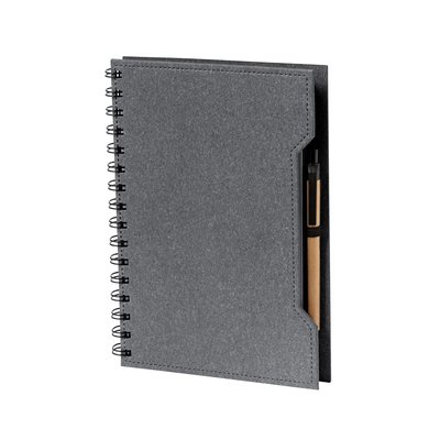 Libreta reciclada con notas adhesivas y bolígrafo Neg