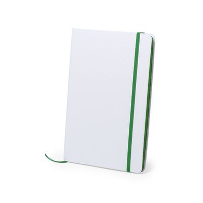 Libreta rígida blanca y cierre elástico de varios colores 14,7 x 21 cm Veo