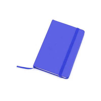 Libreta rígida de polipiel para notas a una raya 9,5 x 14,5 cm Azul