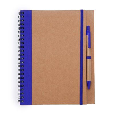 Libreta con tapa rígida, espiral y bolígrafo Royal