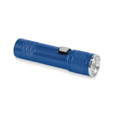 Linterna COB recargable y extensible Azul