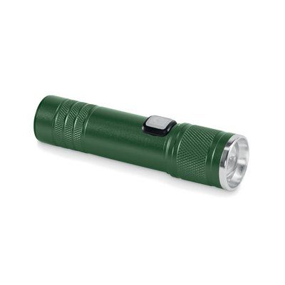 Linterna COB recargable y extensible Verde Oscuro