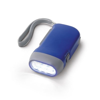 Linterna Dynamo y tira de sujeción Azul