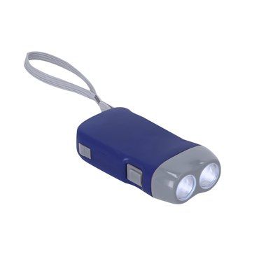 Linterna eco-amigable con 2 LEDs Azul