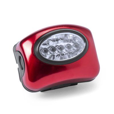 Linterna frontal para cabeza 5 led Roj