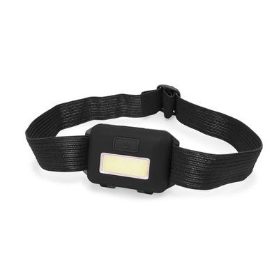 Linterna frontal con cinta y 8 luces LED COB Negro Talla Única Adulto