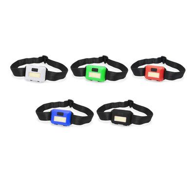 Linterna frontal con cinta y 8 luces LED COB