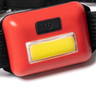 Linterna frontal con cinta y 8 luces LED COB