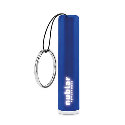Linterna LED y personalización iluminada con grabado a láser Azul Royal