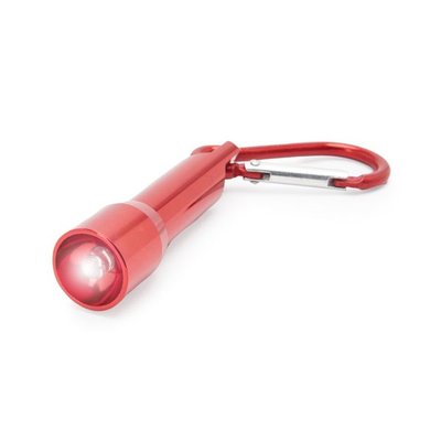 Linterna con luz LED con mosquetón