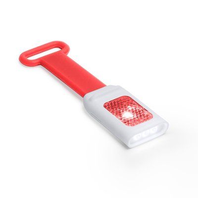 Linterna de silicona para bici 2 posiciones Rojo