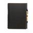 Libreta de papel reciclado con bolígrafo biodegradable 26x19 cm Negro