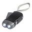 Linterna dinamo con 2 luces LED Negro