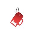 Llavero Abridor Jarra de Aluminio Roj