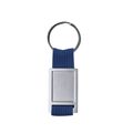 Llavero con cinta de poliester para marcado en doming Azul