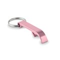 Llavero Abridor Aluminio Brillo Reciclado Rosa Bebé