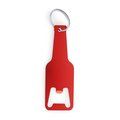 Llavero abridor de aluminio con forma de botella Rojo Talla Única Adulto