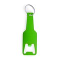 Llavero abridor de aluminio con forma de botella Verde Helecho
