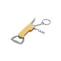 Llavero Abridor Bambú y Acero