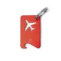 Llavero abridor forma avión Rojo