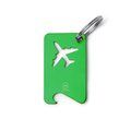 Llavero abridor forma avión Verde Helecho