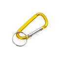Llavero de aluminio con forma de mosquetón ideal para grabado Ama