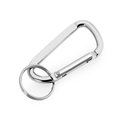 Llavero de aluminio con forma de mosquetón ideal para grabado Plat