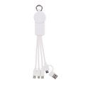 Llavero con Cable de carga Blanco