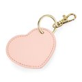 Llavero corazón polipiel Soft pink