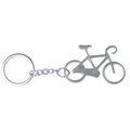 Llavero con forma de bicicleta Plata