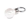 Llavero en forma de bombilla y luz LED