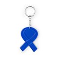Llavero con lacito solidario Azul
