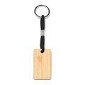 Llavero de madera con cordón en poliéster Rectangular Talla Única Adulto