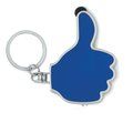 Llavero con mano OK linterna led y puntero Azul Royal