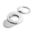 Llavero de metal con moneda para carro