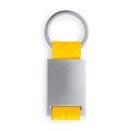 Llavero metálico con tira de color Amarillo Talla Única Adulto