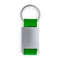 Llavero metálico con tira de color Verde Helecho Talla Única Adulto