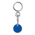 Llavero con Moneda Carro de Metal Azul Royal