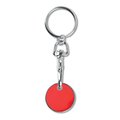 Llavero con Moneda Carro de Metal Rojo