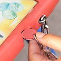 Llavero moneda para carro metálico
