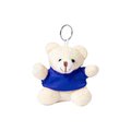 Llavero osito de peluche con camiseta Azul