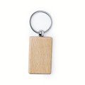 Llavero personalizado de madera natural Brec