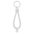 Llavero de Polipiel Trenzada con Chapa Metal Bl