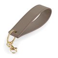 Llavero pulsera de cuero sintético Taupe